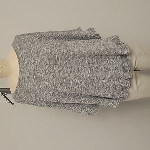 C&C california grey knit lightweight poncho top